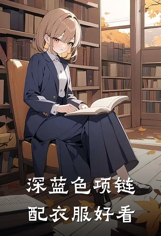 深蓝色项链配衣服好看