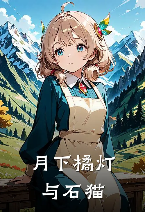 月下橘灯与石猫